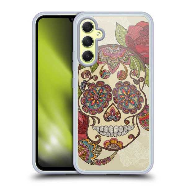 Valentina Bloom Sugar Skull Soft Gel Case for Samsung Galaxy A34 5G