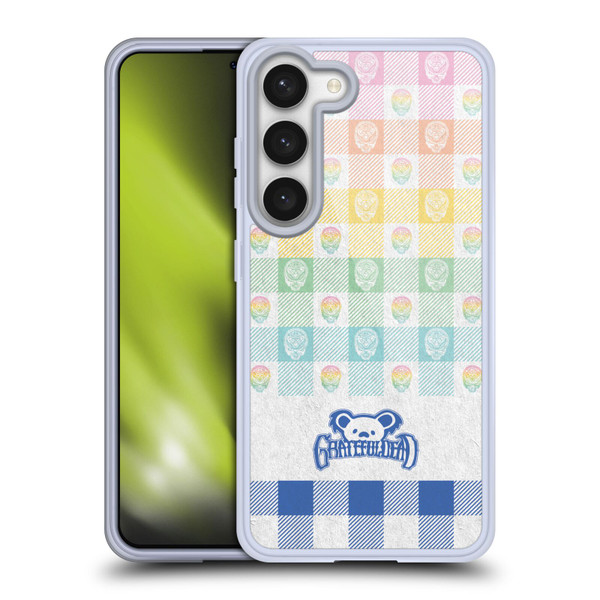 Grateful Dead Graphics Colourful Pattern Soft Gel Case for Samsung Galaxy S23 5G & MagSafe