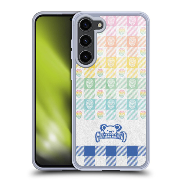 Grateful Dead Graphics Colourful Pattern Soft Gel Case for Samsung Galaxy S23+ 5G & MagSafe