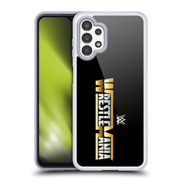WWE TV Program Logo Wrestlemania Soft Gel Case for Samsung Galaxy A13 (2022)