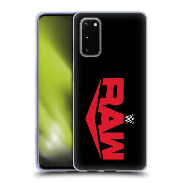 WWE TV Program Logo Raw Soft Gel Case for Samsung Galaxy S20 / S20 5G