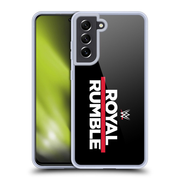 WWE TV Program Logo Royal Rumble Soft Gel Case for Samsung Galaxy S21 FE 5G & MagSafe