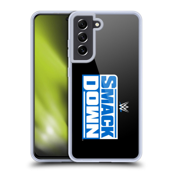 WWE TV Program Logo Smack Down Soft Gel Case for Samsung Galaxy S21 FE 5G & MagSafe