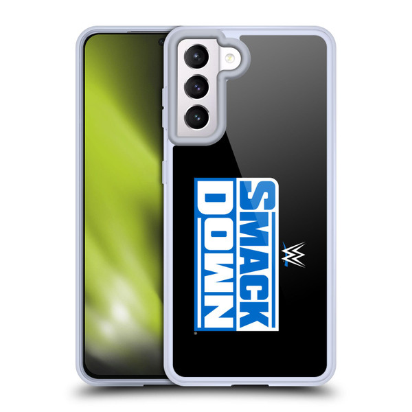 WWE TV Program Logo Smack Down Soft Gel Case for Samsung Galaxy S21 5G & MagSafe