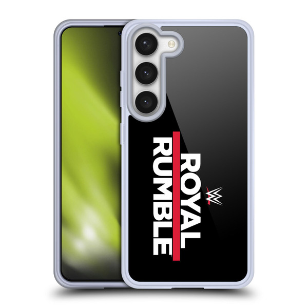 WWE TV Program Logo Royal Rumble Soft Gel Case for Samsung Galaxy S23 5G & MagSafe