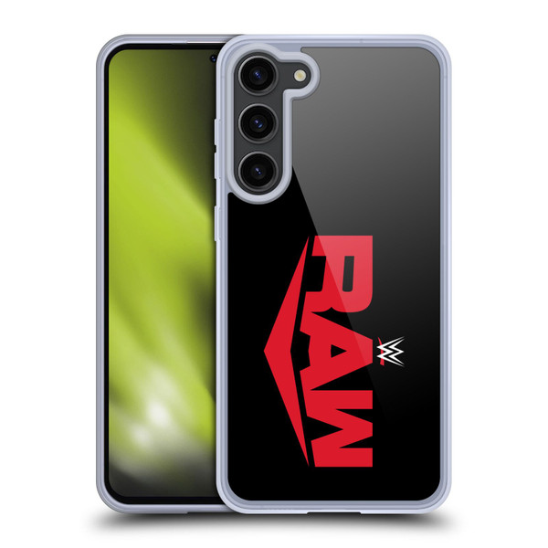 WWE TV Program Logo Raw Soft Gel Case for Samsung Galaxy S23+ 5G & MagSafe