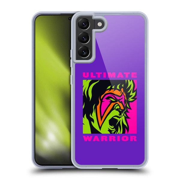 WWE The Ultimate Warrior Illustrated Soft Gel Case for Samsung Galaxy S22+ 5G & MagSafe