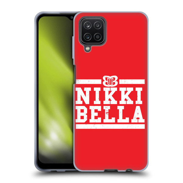 WWE Nikki Bella Logotype Soft Gel Case for Samsung Galaxy A12 (2020)