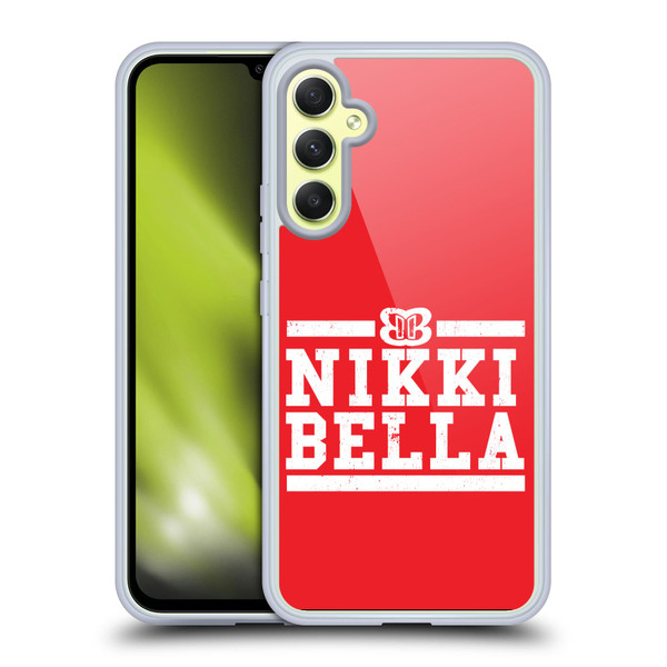 WWE Nikki Bella Logotype Soft Gel Case for Samsung Galaxy A34 5G