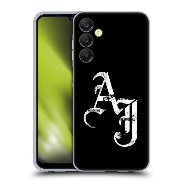 WWE Aj Styles Grunge Initials Soft Gel Case for Samsung Galaxy A25 5G