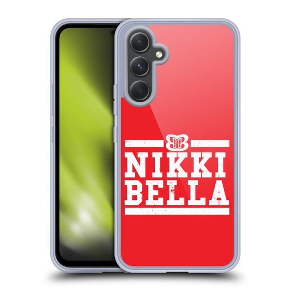 WWE Nikki Bella Logotype Soft Gel Case for Samsung Galaxy A54 5G