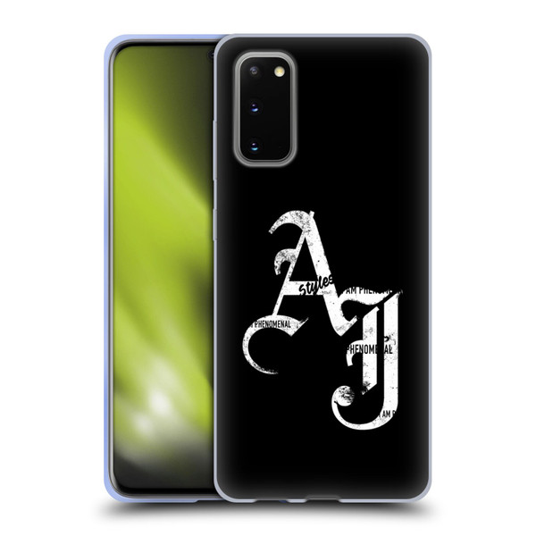 WWE Aj Styles Grunge Initials Soft Gel Case for Samsung Galaxy S20 / S20 5G