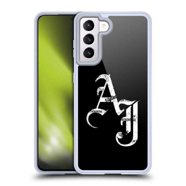 WWE Aj Styles Grunge Initials Soft Gel Case for Samsung Galaxy S21 5G & MagSafe