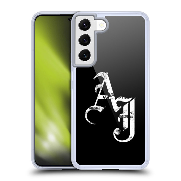 WWE Aj Styles Grunge Initials Soft Gel Case for Samsung Galaxy S22 5G & MagSafe