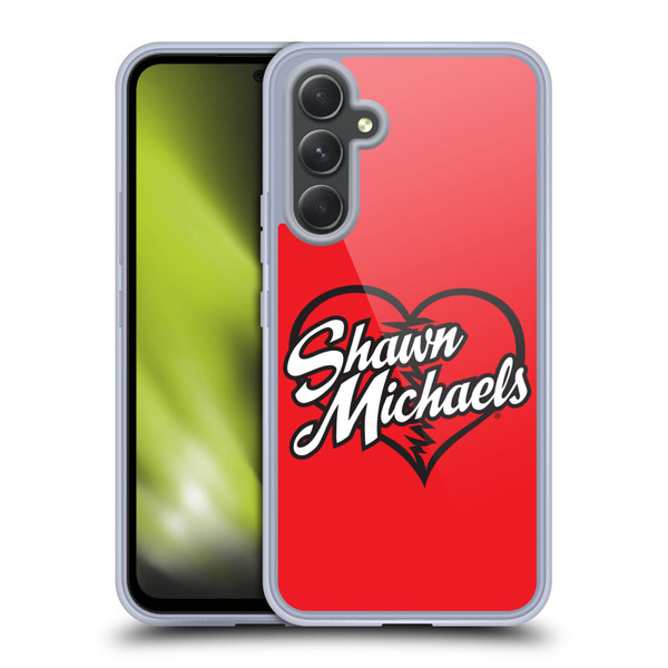 WWE Shawn Michaels Logo Soft Gel Case for Samsung Galaxy A54 5G