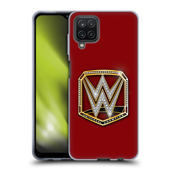 WWE Title Belts Universal Champion Soft Gel Case for Samsung Galaxy A12 (2020)