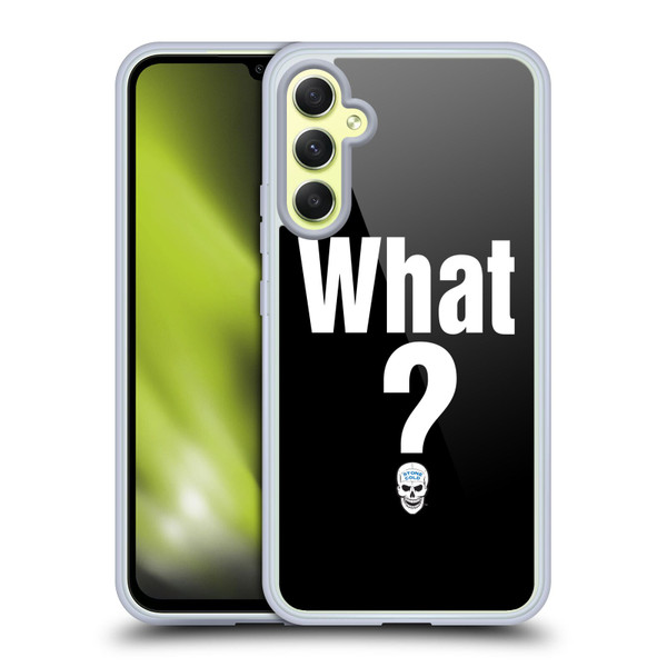 WWE Steve Austin What? Soft Gel Case for Samsung Galaxy A34 5G