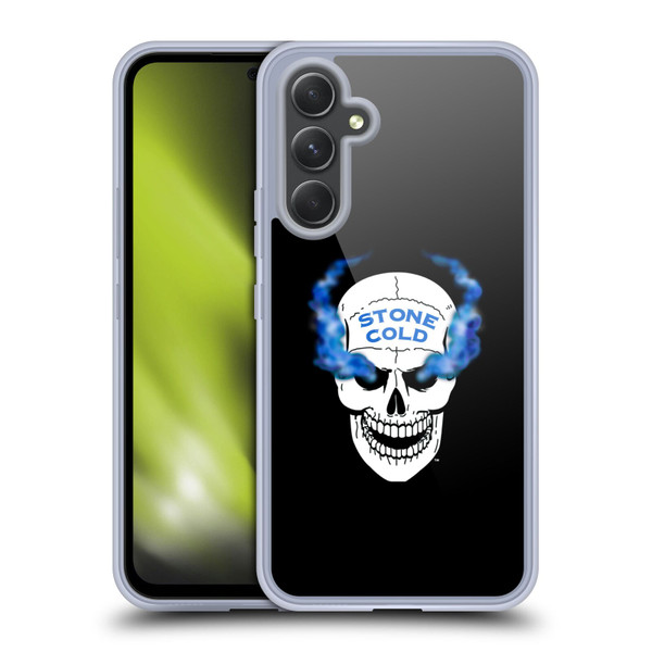 WWE Steve Austin Retro Skull Soft Gel Case for Samsung Galaxy A54 5G