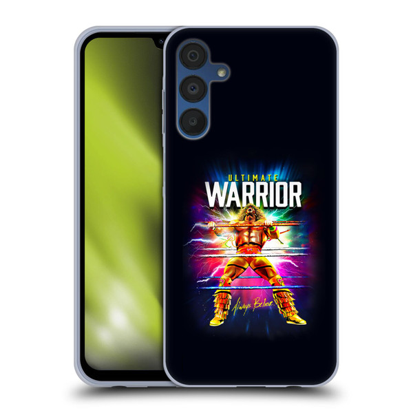 WWE Ultimate Warrior Retro Blast Soft Gel Case for Samsung Galaxy A15 & MagSafe