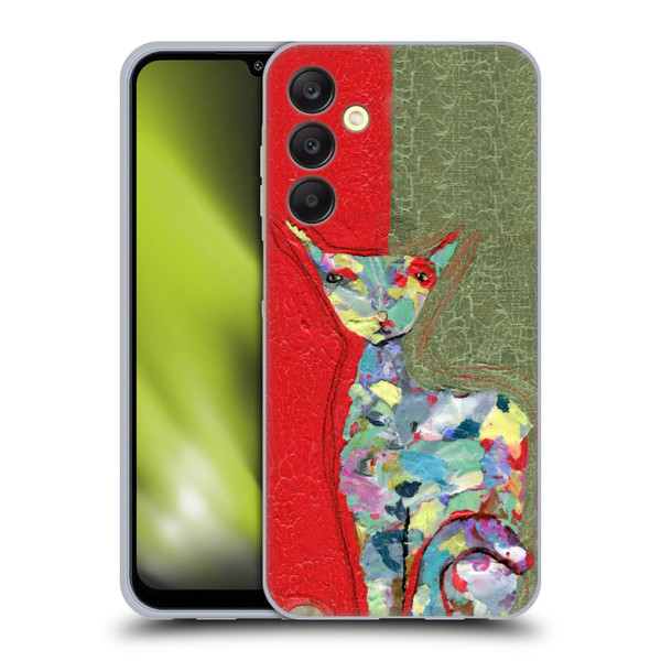 Wyanne Cat Three Cent Attitude Soft Gel Case for Samsung Galaxy A25 5G