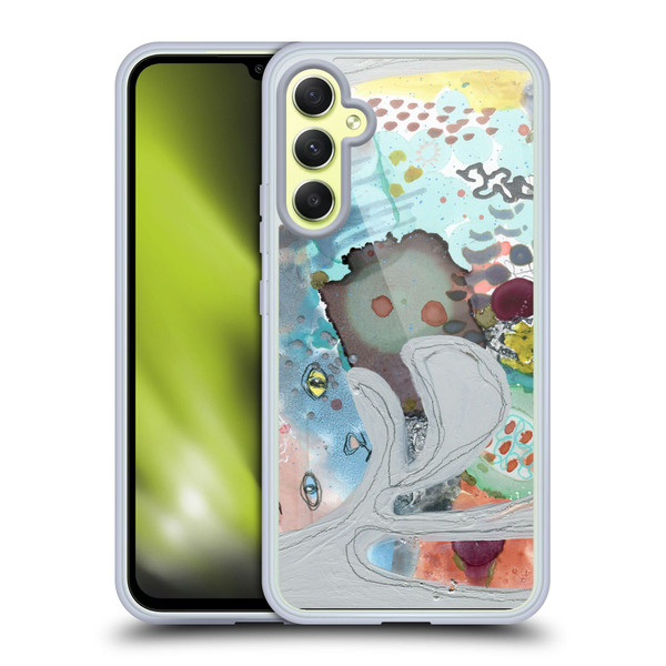 Wyanne Cat Abstract Kitty Soft Gel Case for Samsung Galaxy A34 5G