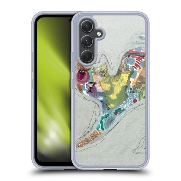 Wyanne Cat Abstract Kitty 2 Soft Gel Case for Samsung Galaxy A54 5G