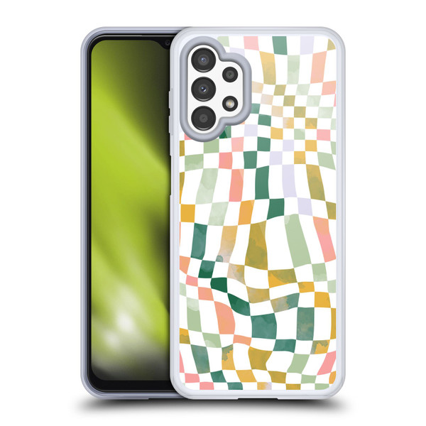 Ninola Checker Pattern Nostalgic Soft Gel Case for Samsung Galaxy A13 (2022)