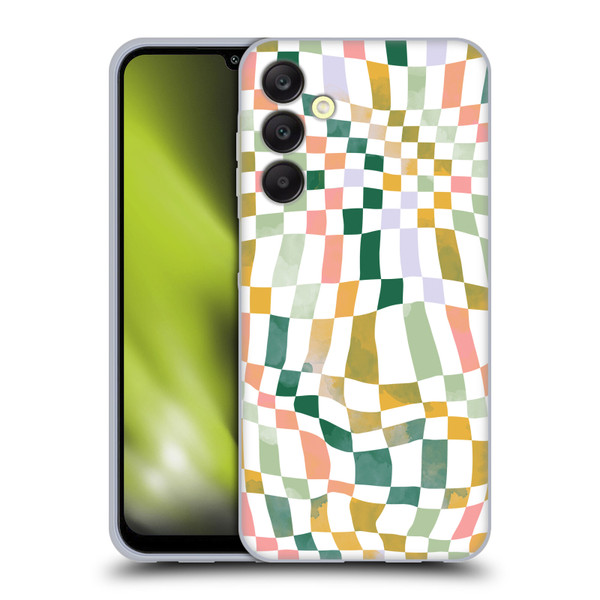 Ninola Checker Pattern Nostalgic Soft Gel Case for Samsung Galaxy A25 5G