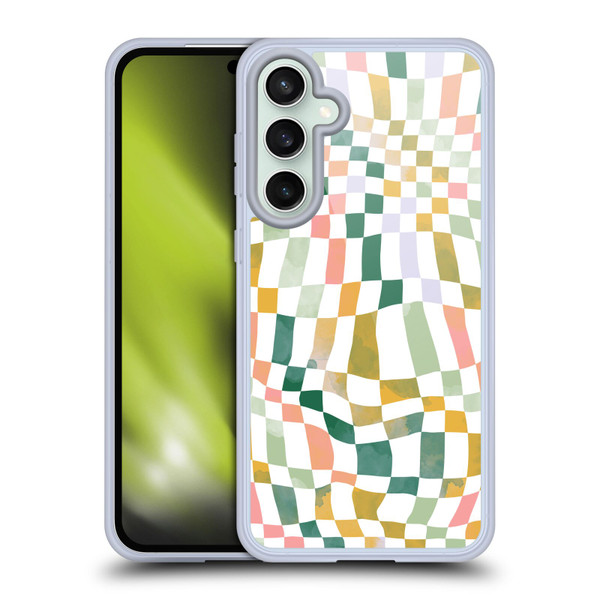 Ninola Checker Pattern Nostalgic Soft Gel Case for Samsung Galaxy S23 FE 5G & MagSafe