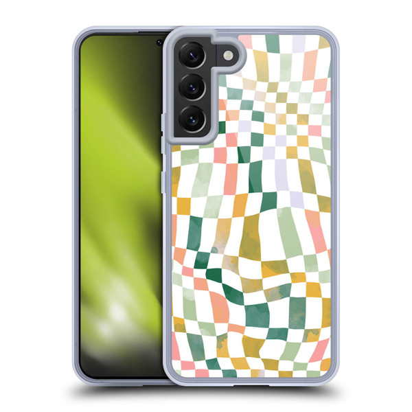 Ninola Checker Pattern Nostalgic Soft Gel Case for Samsung Galaxy S22+ 5G & MagSafe