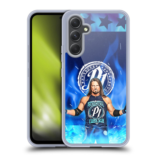 WWE Aj Styles Portrait Soft Gel Case for Samsung Galaxy A54 5G
