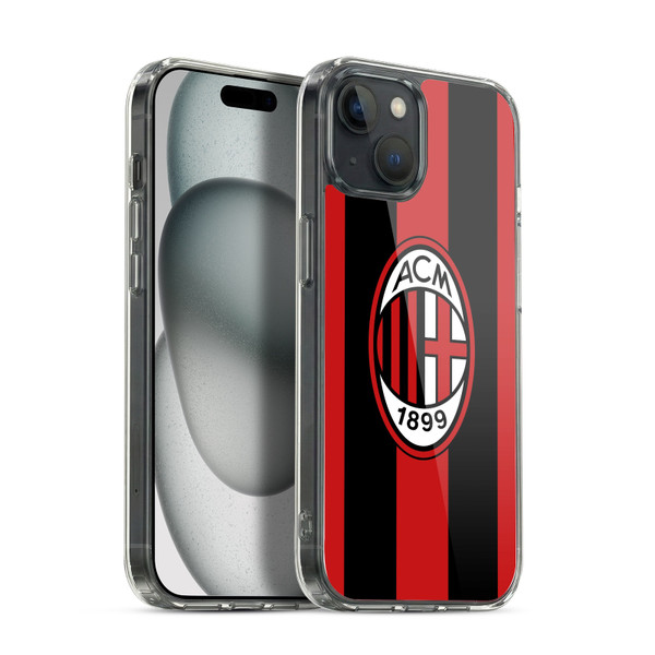 AC Milan 2026/27 Crest Kit Home Soft Gel Case for Apple iPhone 15 Plus & MagSafe