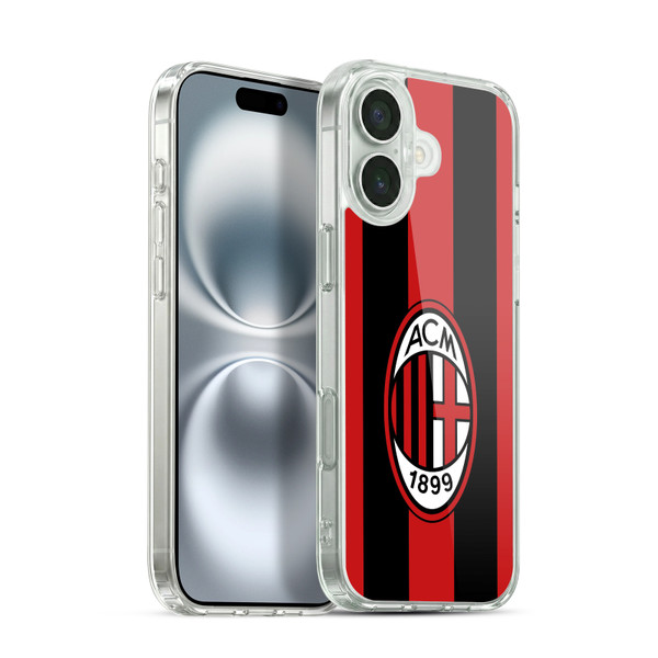AC Milan 2026/27 Crest Kit Home Soft Gel Case for Apple iPhone 16 Plus & MagSafe