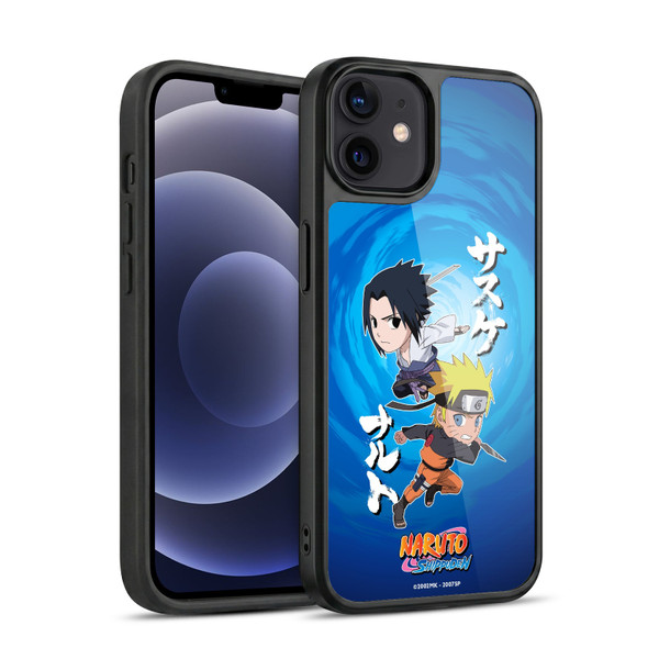 Naruto Shippuden Art Chibi Sasuke Naruto Gel Armour Case For Apple iPhone 12 / iPhone 12 Pro