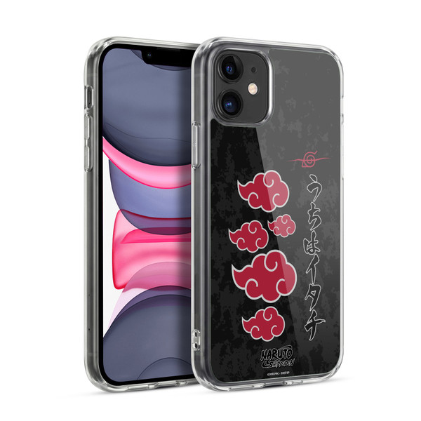 Naruto Shippuden Art Akatsuki Logotype Soft Gel Case for Apple iPhone 11