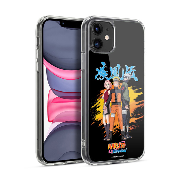 Naruto Shippuden Art Sakura, Naruto, Kakashi Soft Gel Case for Apple iPhone 11