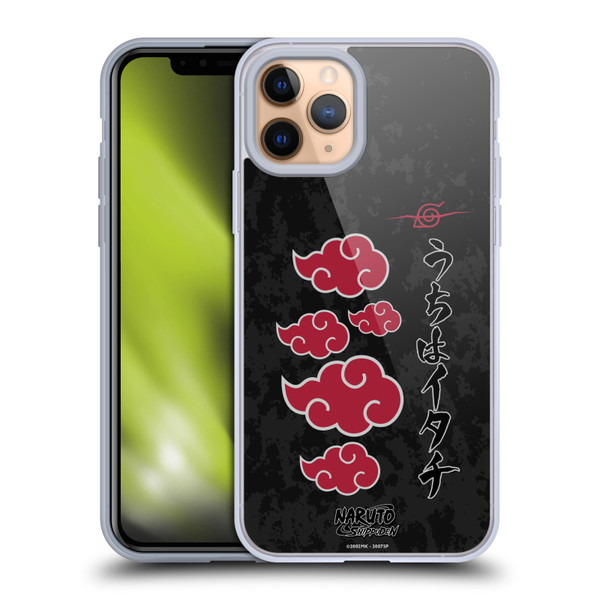 Naruto Shippuden Art Akatsuki Logotype Soft Gel Case for Apple iPhone 11 Pro & MagSafe