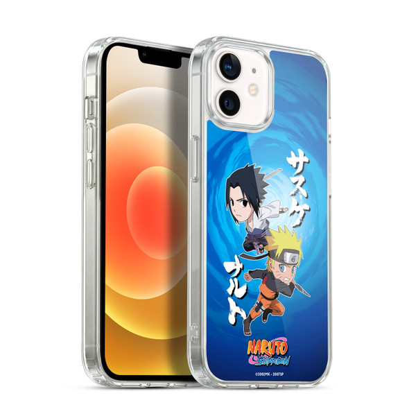 Naruto Shippuden Art Chibi Sasuke Naruto Soft Gel Case for Apple iPhone 12 / iPhone 12 Pro & MagSafe
