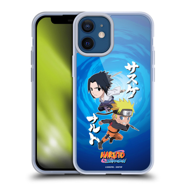 Naruto Shippuden Art Chibi Sasuke Naruto Soft Gel Case for Apple iPhone 12 Mini & MagSafe