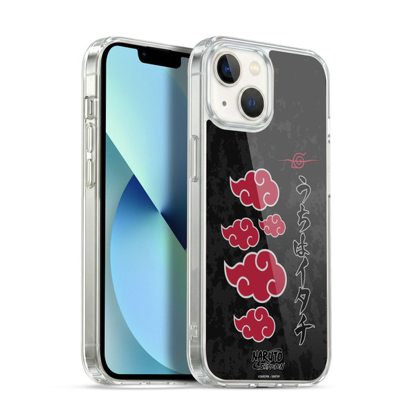 Naruto Shippuden Art Akatsuki Logotype Soft Gel Case for Apple iPhone 13