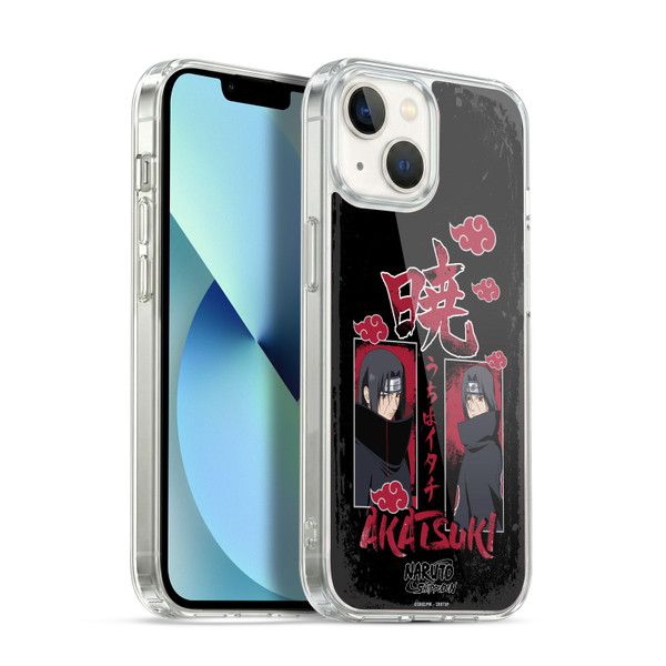 Naruto Shippuden Art Itachi Uchiha Akatsuki Soft Gel Case for Apple iPhone 13