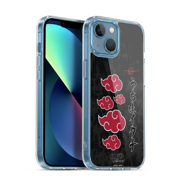 Naruto Shippuden Art Akatsuki Logotype Soft Gel Case for Apple iPhone 13 Mini & MagSafe