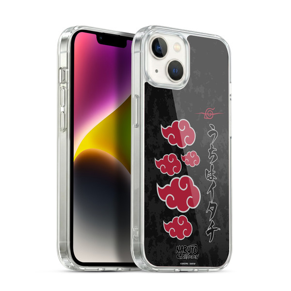 Naruto Shippuden Art Akatsuki Logotype Soft Gel Case for Apple iPhone 14 Plus & MagSafe