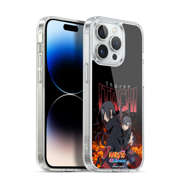 Naruto Shippuden Art Itachi Uchiha Soft Gel Case for Apple iPhone 14 Pro & MagSafe