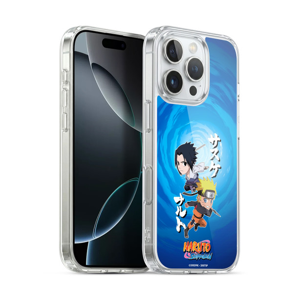 Naruto Shippuden Art Chibi Sasuke Naruto Soft Gel Case for Apple iPhone 16 Pro & MagSafe