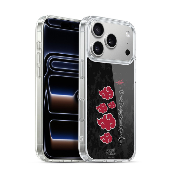 Naruto Shippuden Art Akatsuki Logotype Soft Gel Case for Apple iPhone 17 Pro
