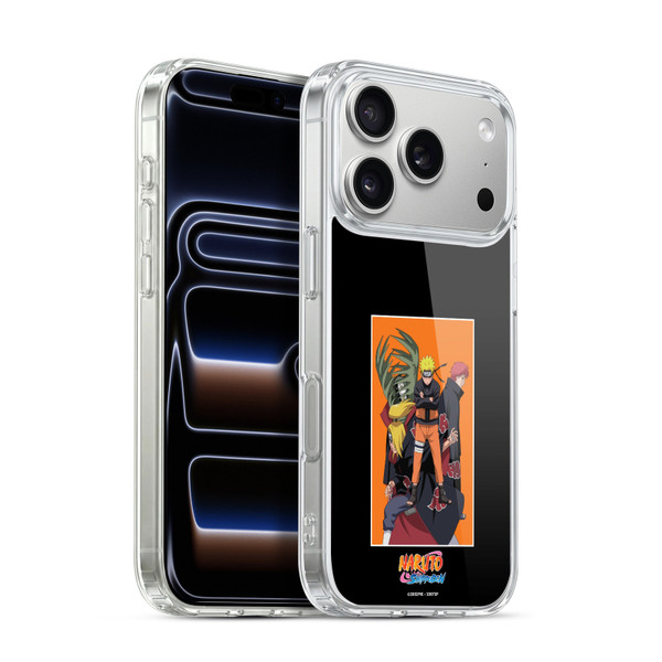Naruto Shippuden Art Akatsuki Organization Soft Gel Case for Apple iPhone 17 Pro