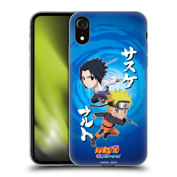 Naruto Shippuden Art Chibi Sasuke Naruto Soft Gel Case for Apple iPhone XR