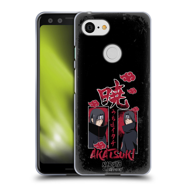 Naruto Shippuden Art Itachi Uchiha Akatsuki Soft Gel Case for Google Pixel 3