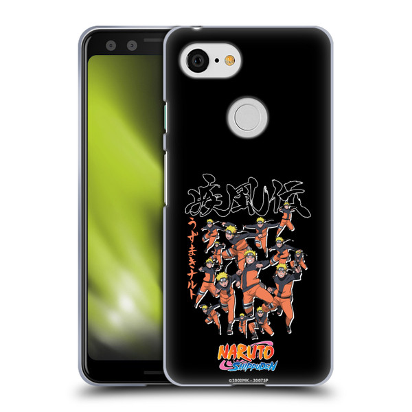 Naruto Shippuden Art Kage Bunshin Soft Gel Case for Google Pixel 3